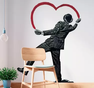 Banksy graffiti vinyl väggkonst dekal - Tenstickers