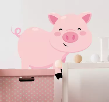 Barn gris vägg klistermärke - Tenstickers
