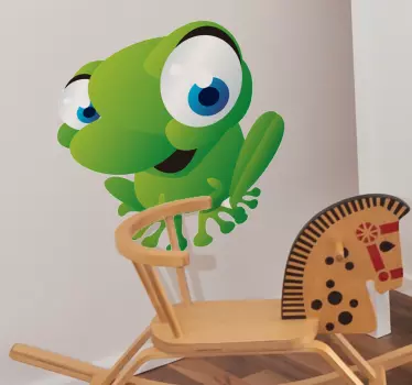 Barn groda vägg klistermärke - Tenstickers