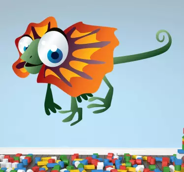 Barn iguana vägg klistermärke - Tenstickers