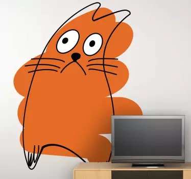 Barn kattsteg vägg klistermärke - Tenstickers