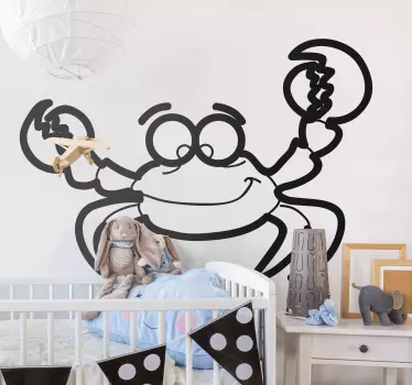 Barn krabba vägg klistermärke - Tenstickers