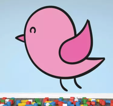 Barn papegoja illustration klistermärke - Tenstickers