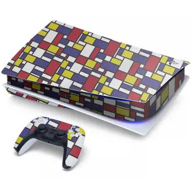 Bauhaus mönster playstation dekal - Tenstickers