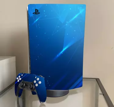 Blå kopia utrymme digital playstation 5 klistermärken - Tenstickers