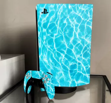 Blå pool playstation 5 dekal - Tenstickers