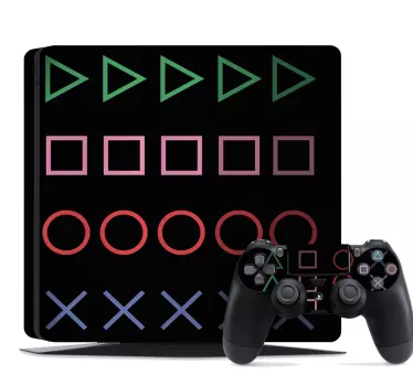 Blekande ps-knappar playstation 5-klistermärken - Tenstickers