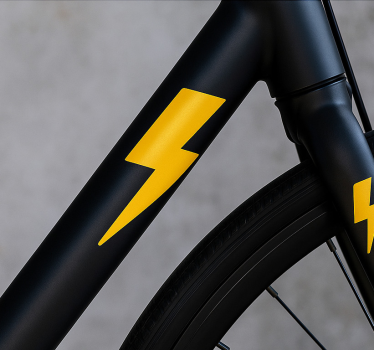 Blixtdesign klistermärken till cykel - Tenstickers