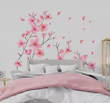 Blosson vårblomma blommor väggdekor - Tenstickers