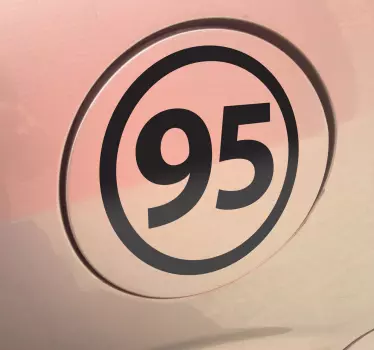 Blyfri 95 fordonsklistermärke - Tenstickers