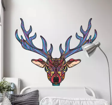Boho ren vilda djur klistermärke - Tenstickers