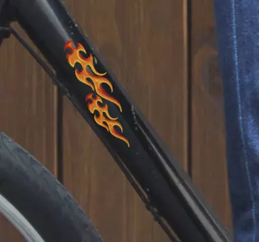 Brand lågor cykel dekaler - Tenstickers