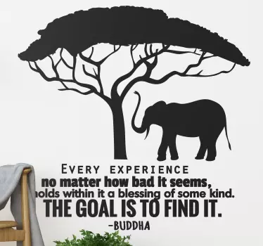 Buddha fras citat dekal - Tenstickers