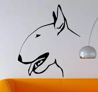 Bull terrier väggdekal - Tenstickers