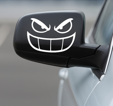 Busig bakåtriktad gremlin bil klistermärke - Tenstickers