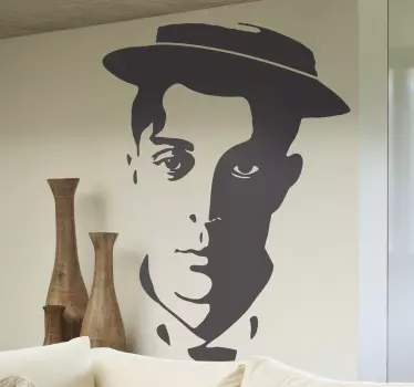 Buster keaton biodekal - Tenstickers