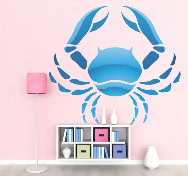 Cancer stjärntecken vägg klistermärke - Tenstickers