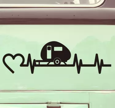 Caravan beat fordon dekal husvagn - Tenstickers