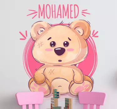 Charmig björnfigur klistermärken - Tenstickers