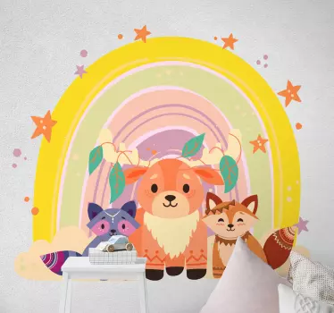 Charming creature trio djur klistermärke - Tenstickers