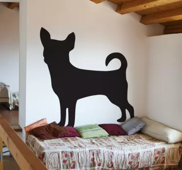 Chihuahua silhuett klistermärke - Tenstickers