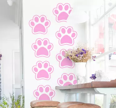 Chow tass tryck husdjur dekaler - Tenstickers