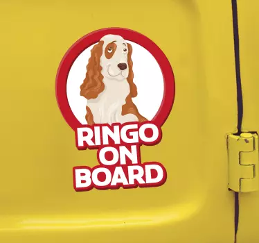 Bildekal Cocker Spaniel Husdjur Ombord - Tenstickers