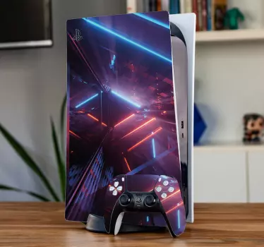Cool geometrisk triangulär playstation 5-dekal - Tenstickers