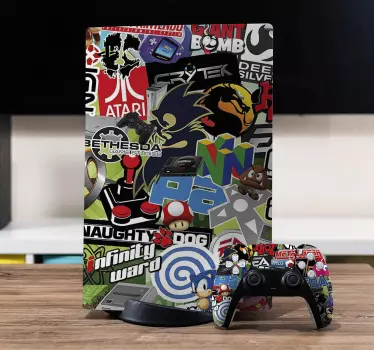 Coola klistermärken samling playstation 5 dekal - Tenstickers