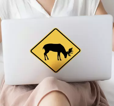Danger elk bordbricka - Tenstickers