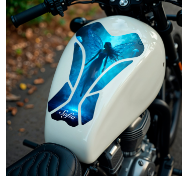 Dansande häxa motorcykelklistermärke - Tenstickers