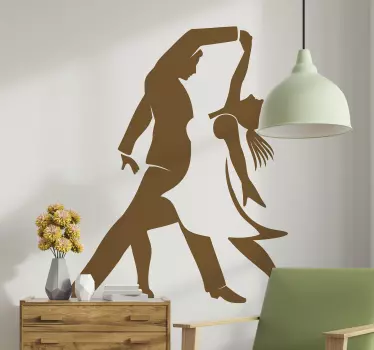 Dansskola dans klistermärke - Tenstickers