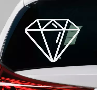 Diamant fönster klistermärke - Tenstickers