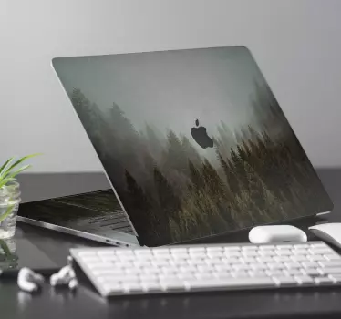 Dimmigt skogsträd mac klistermärke - Tenstickers
