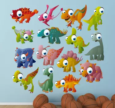 Dinosaurie dekalsamling - Tenstickers
