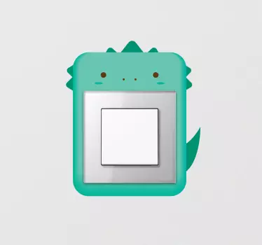 Dinosaurie ljus switch dekal - Tenstickers