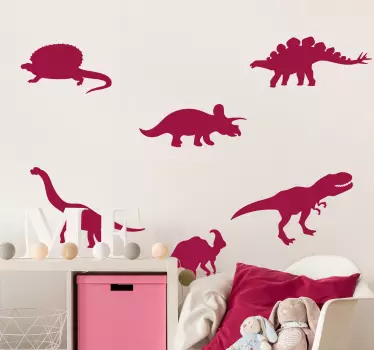 Dinosaurier packar väggdekor - Tenstickers