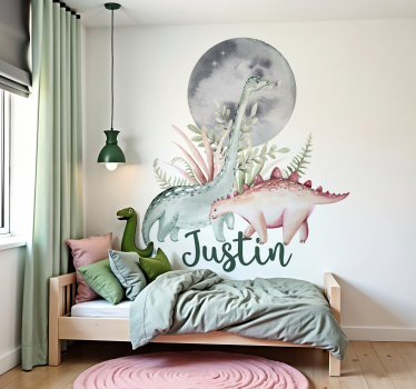 Dinosaurier scen wallsticker - Tenstickers