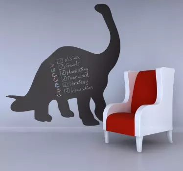 Diplomokus dinosaur tavla klistermärke - Tenstickers