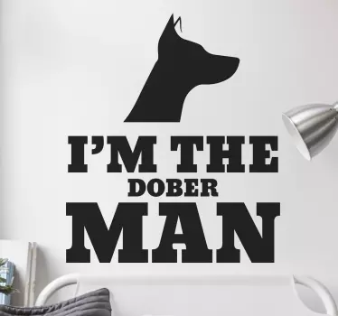 Doberman väggdekor - Tenstickers