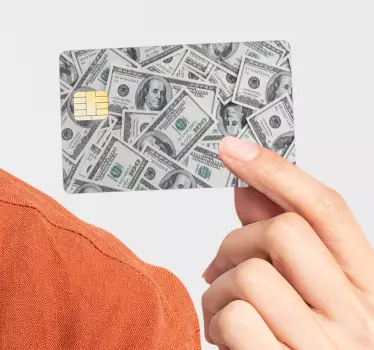 Dollar kreditkort klistermärke - Tenstickers