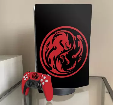 Drakemblemstyling PS5 klistermärke - Tenstickers
