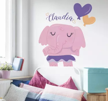 Elefant barn klistermärke - Tenstickers