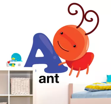 En för ant kids klistermärke - Tenstickers