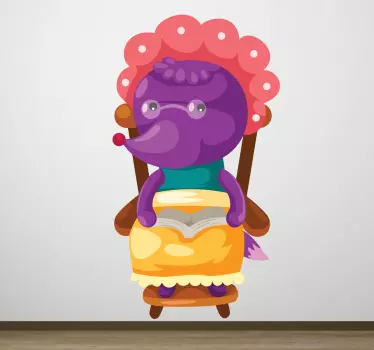 En stor dålig wolf kids wall sticker - Tenstickers