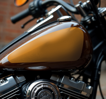 Enfärgad tank dekal motorcykel - Tenstickers