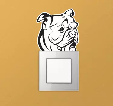 Engelska bulldog väggdekor - Tenstickers