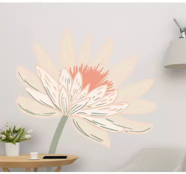 Enkel daisy blomma väggdekor - Tenstickers