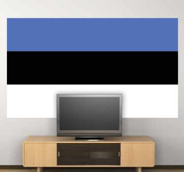 Estonia flagga klistermärke - Tenstickers