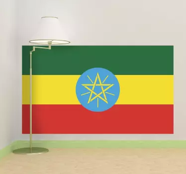 Etiopien flagga klistermärke - Tenstickers